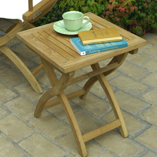 【送料無料】《ガーデンファニチャー/ガーデンテーブル》コスタサイドテーブル チーク