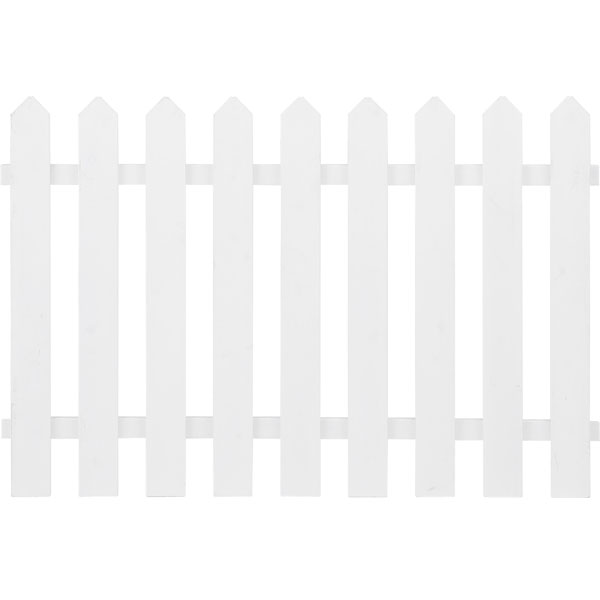 【木製フェンス】 ガーデンピケットフェンス80×120ホワイト