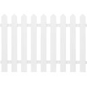 【木製フェンス】 ガーデンピケットフェンス80×120ホワイト
