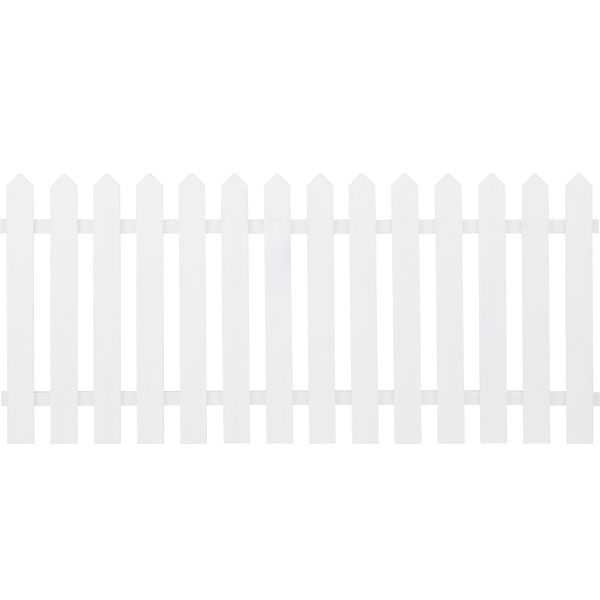 【木製フェンス】 ガーデンピケット　フェンス　80×180 ホワイト