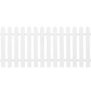 【木製フェンス】 ガーデンピケット　フェンス　80×180 ホワイト