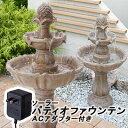 ファウンテン ソーラー/ソーラー パティオ ファウンテン アダプター付 STF-R03/STM-A01/噴水/ガーデニング/インテリア/庭