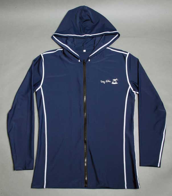 【ポイント最大10倍】〔ドウシシャ〕Say Alohaサンプロテクションウェア(ラッシュガード)メンズパーカー（ネイビー）【M】【P0524】【tkp0524】★kitchen0520★【あす楽対応_関東】