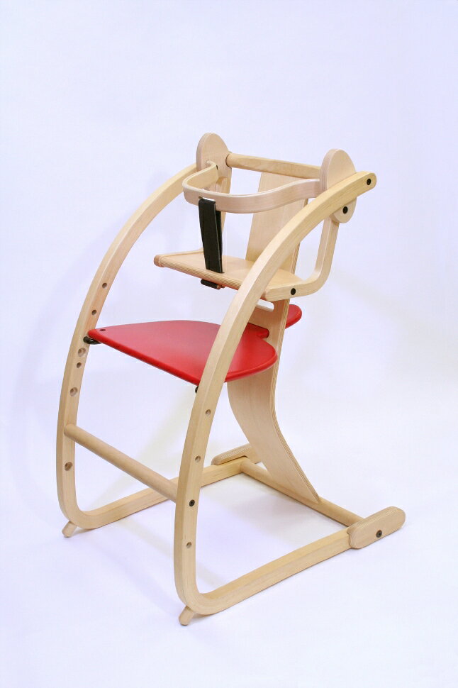NEW BAMBINI(ニューバンビーニ)ベビーチェア（ベビーセット付）[レッド]SNC-06【イス】【木製 チェア】【MBinteP0416】 送料無料SDIファンタジア【P0810】ベビーセット付きなので、赤ちゃんから大人まで使える便利な椅子です。木製のおしゃれなデザインと高い機能性が魅力！