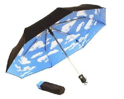 MoMA折りたたみスカイ・アンブレラ 青空 折り畳み傘 ニューヨーク近代美術館 雨具 ワンタッチ傘【送料無料】【HLS_DU】【P0810】