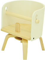 ベビーチェアCAROTA-Mini(カロタ　ミニ)ホワイト【イス】【木製 チェア】 赤ちゃん 幼児用いす（椅子）送料無料SDIファンタジア【P0810】