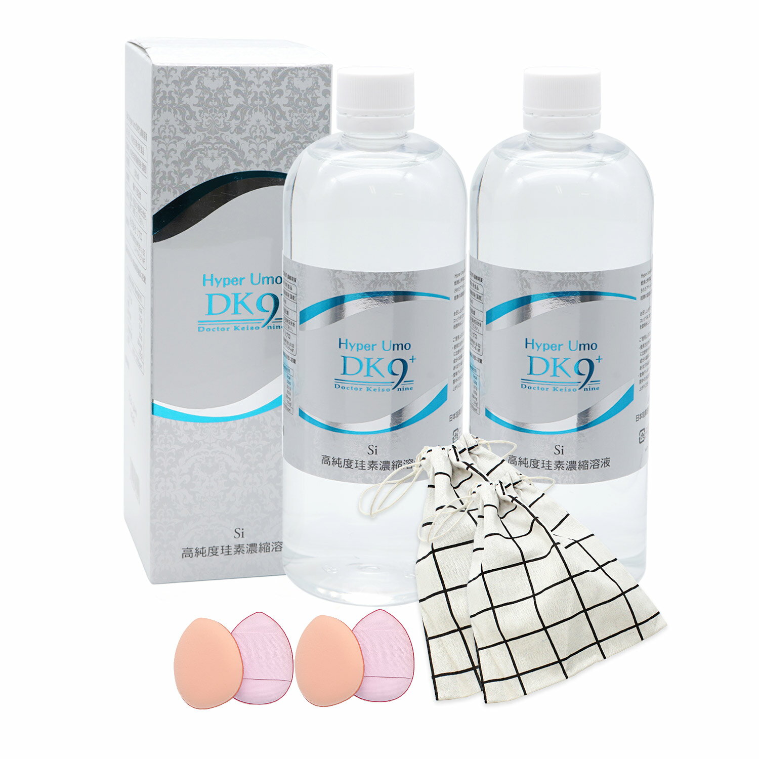 水溶性ケイ素濃縮溶液ハイパーumo 500ml (2本入) 硅素 Si シリカ しりか Hyper Umo DK9+ 日本硅素医科学学会 推奨品 ケイ素 ウモ 保存料無添加 プレゼント おまけ あり 抗酸化力 油分解力 コラーゲン 骨 髪 肌 血管 美爪 ペット ミネラル サプリ 健康食品