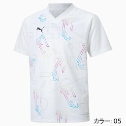 プーマ(puma) キッズ サッカー NJR <strong>ネイマール</strong> THRILL 半袖 <strong>ユニフォーム</strong> 116-152cm Tシャツ (22SS) Puma White 605671-05【SCsale】