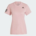 アディダス (adidas) テニス クラブ テニス 半袖Tシャツ Tシャツ レディース ワンダーモーブ/ブラック E5658-HF1787