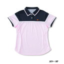 エレッセ(ellesse) ショートスリーブチームポロ シャツ レディース (18aw) ネイビー×バレリーピンク ets0810l-np【P8T】【SS2012】【FS2101】【FS2101】