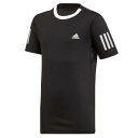 【ゆうパケットOK】アディダス(adidas) 半袖Tシャツ TENNIS BOYS CLUB 3STR TEE ジュニア (19ss) ブラック×ホワイト 120-160 FUC88-DU2487【P8T】