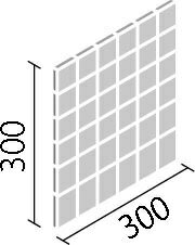 内装壁用デザインクラフト ミロケイブ50mm角ネット張り目地共寸法:300×300厚さ：10.0あたり枚：11.2シート/平米重量：12シート/ケース17kgDCF‐50NET/MRV‐1〜MRV‐5(代引き不可商品)