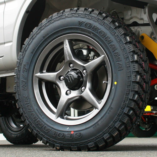 WILDBOAR X ＆ YOKOHAMAジオランダーM/T+（185/85R16）ジムニータイヤ＆ジムニーホイール4本セット