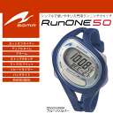 ランニングウォッチ 時計 メンズ レディース/ソーマ SOMA Run ONE 50(ランワン) ビギナー 初心者向け マラソン ブルー/シルバー/DWJ230004【取寄】