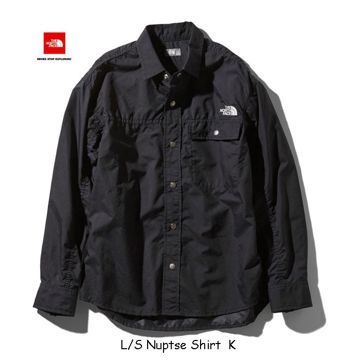 The North Face 2019NV OX[ukvVVc U m[XtFCX L/S Nuptse Shirt NR11961 (K) BLACK