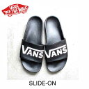 バンズ あす楽対応 SLIDE-ON VANS BLACK ...