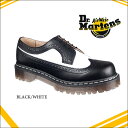 ◆レビューを書いて500円キャッシュバック◆ Dr.Martens 5 EYE BROGUE 3989Z BLACK/WHITE ドクターマーチン 5アイ ブローグ ウィングチップ ブーツ ブラック/ホワイト バイカラー レースアップシューズ メンズ レディース 本革 レザー 紳士靴 正規品