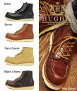 ★モニターキャンペーン★ ★送料無料★ HUGHES HU2021 MOC TOE WORK BOOTS ヒューズ ワークブーツ モックトゥ モカシン RED WING（レッドウィング）やCHIPPEWA（チペワ）もいいけれど 本革なのにリーズナブルなヒューズはオススメ　REDWING