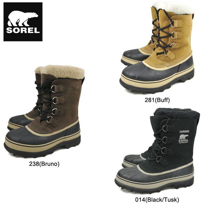 ★レビューを書いて送料無料 【期間限定10%OFF】 SOREL CARIBOU MEN'S ソレル　カリブー メンズ 防寒シューズ メンズブーツ スノーブーツ NM1000 11FW