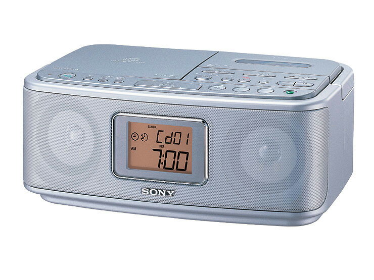即納【送料無料】SONY CDラジオカセットコーダー CFD-E501(S)シルバー バックライト付き大型液晶ディスプレイや豊富なクロック機能を備えたCDラジカセ