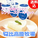 安比高原牧場 アイスクリーム・レアチーズギフトセット (バニラ120mlカップ6個+レアチーズケーキLサイズ(550g 直径16cm) 1個)