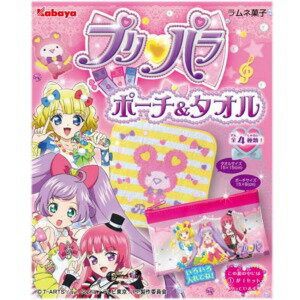 【ラムネ菓子】【対象年齢3才以上】【全4種類】プリパラ　ポーチ&タオル　8個入り【カバヤ】...:apple-online-shop:10000844