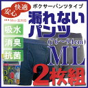 【2000円ポッキリ 送料無料】失禁パンツ男性用(2枚組) ボクサーパンツ 尿漏れ 尿失禁 紳士 前開き トランクス 下着 洗濯可能 【新作】