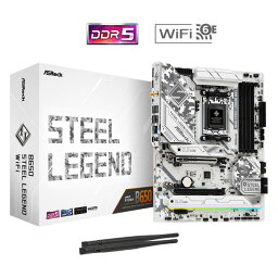 マザーボード ASRock アスロック B650 Steel Legend WiFi ATX SocketAM5 AMD B650 DDR5 4710483944598