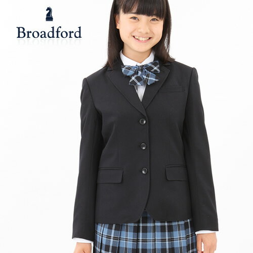 3釦ブレザージャケット 毛100% Broadford 女の子 子供服フォーマル 面接 卒業式 サイズ：140/150/160/170cm