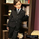 【入学式 スーツ 男の子 子供服】2471-5420 ブラックスーツ6点セット ギンガムチェック又はストライプのクレリックシャツ 110 120 130cm(ゆったりサイズあり) MICHIKO LONDON KOSHINO/ミチコロンドンコシノ
