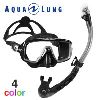 ダイビング マスク スキューバダイビング 軽器材 セット シュノーケル 2点セット AQUALUNG アクアラング Hele i Waho ヘレイワホ 【ventura+-kamalo2+】の画像