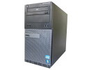 Windows7 DELL OPTIPLEX 390 MT タワー型Core i3-2120 3.3GHz/3GB/500GB/DVD-ROM/Win7【中古パソコン /中古デスクトップPC】【本体のみ】