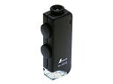 ショッピングクリアランス価格 クリアランス価格 ポケット型顕微鏡　ルーペH 75753　60〜100倍 LEDライト付　シンワ測定　環境測定器