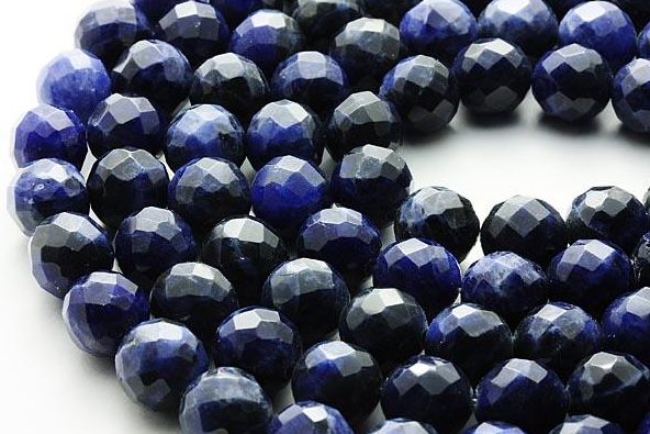 天然石|開運|ﾊﾟﾜｰｽﾄｰﾝ|天然石 |ﾊﾟﾜｰｽﾄｰﾝ |ｿｰﾀﾞﾗｲﾄ|64面ｶｯﾄ|10mm|一連5P14Sep09