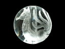 九尾の狐 手彫り玉 水晶 12mm【彫刻 一粒売りビーズ】 ...