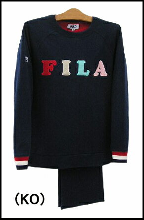 【GUNZE FILA】『グンゼ フィラ レディースパジャマ』長袖レディースパジャマ