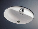 TOTO 楕円形洗面器 自動水栓(混合栓・発電タイプ)セット L582CS+TENA51AW