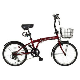 ミムゴ Classic　Mimugo　FDB206SG-RL/クラシックミムゴ　20インチ折畳自転車　6段ギア クラシックレッド MG-CM206G-RLの画像