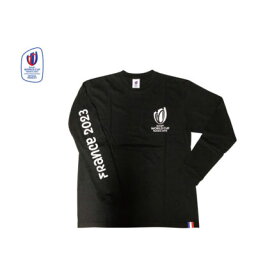 <strong>ラグビーワールドカップ</strong>2023 フランス大会 長袖Tシャツ ブラック 公式グッズ 記念品 RWC35605