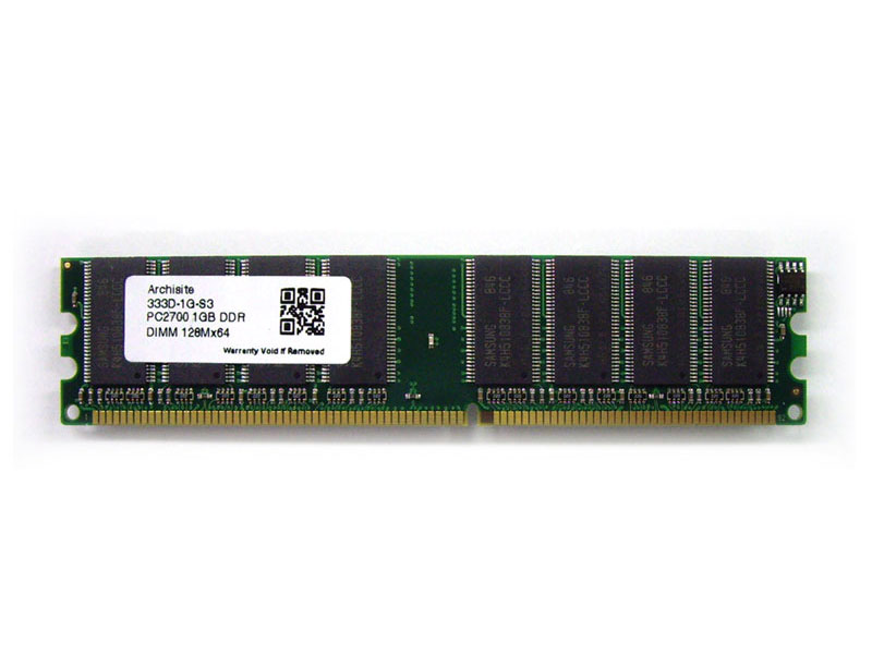 [Samsung 3rd] サムスンチップ搭載 DIMM DDR SDRAM PC2700 1GB (333)