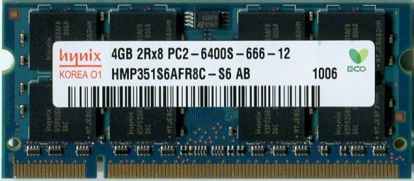 [HYNIX ORIGINAL] SODIMM DDR2 PC2-6400 4GB (800)