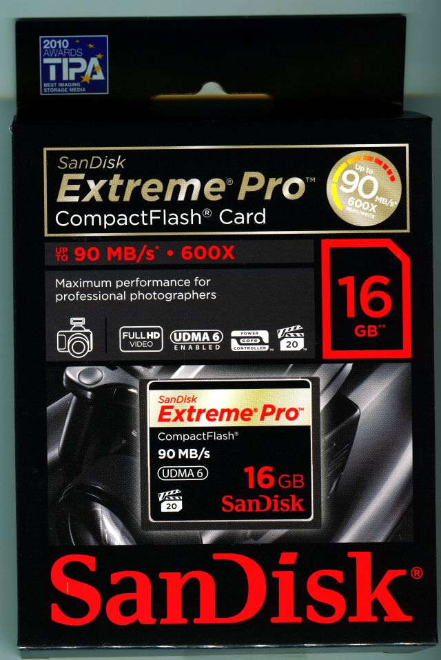 [Sandisk] SDCFXP-016G-X46 600倍速CFカード Extreme Pro 16GB (新型90MB/s仕様 UDMA6対応)