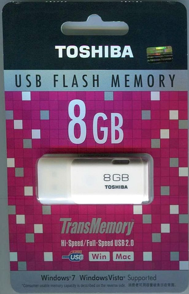 [TOSHIBA] 東芝 USBフラッシュメモリ TransMemory 8GB UHYBS-008GH