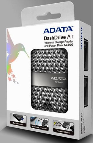 【ADATA】 モバイルバッテリー兼ワイヤレスUSBメモリ/SDカードリーダー兼Wi-Fi…...:archisite:10005150