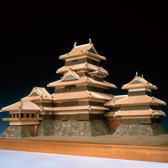 <strong>ウッディジョー</strong>木製建築模型1/150松本城（改良版）