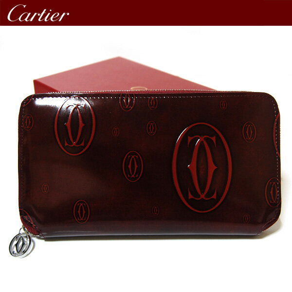 【エントリーで5倍！2店舗購入で10倍】【Cartier】カルティエ 財布 ハッピーバースデー 長財布 ラウンドファスナー L3000721 　【送料無料】　 