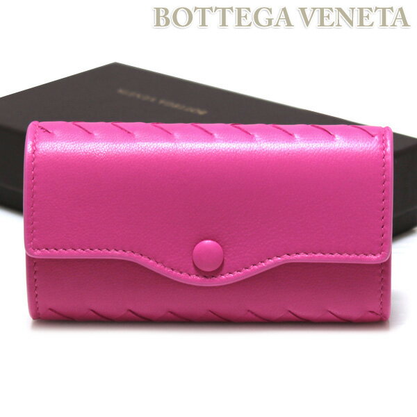 【BOTTEGA VENETA 】ボッテガヴェネタ 6連キーケース ボッテガ・ヴェネタ ピンク 176570 V001N 5601 　