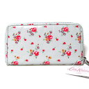 【09年春夏新作】 【CathKidston】キャスキッドソン　ラウンドファスナー　長財布　ZIP WALLET　Sprig Stone　229760