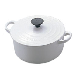 ルクルーゼ（ル・クルーゼ） ココットロンド 2501 20cm ホワイト （LE CREUSET）