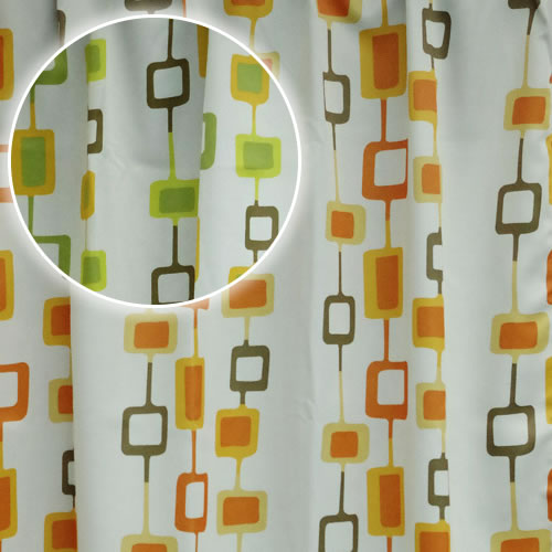 カーテン 洗える 子供部屋 幾何学パターン 北欧 フック付きカーテン 2枚組 100×13…...:arie-arie:10001131